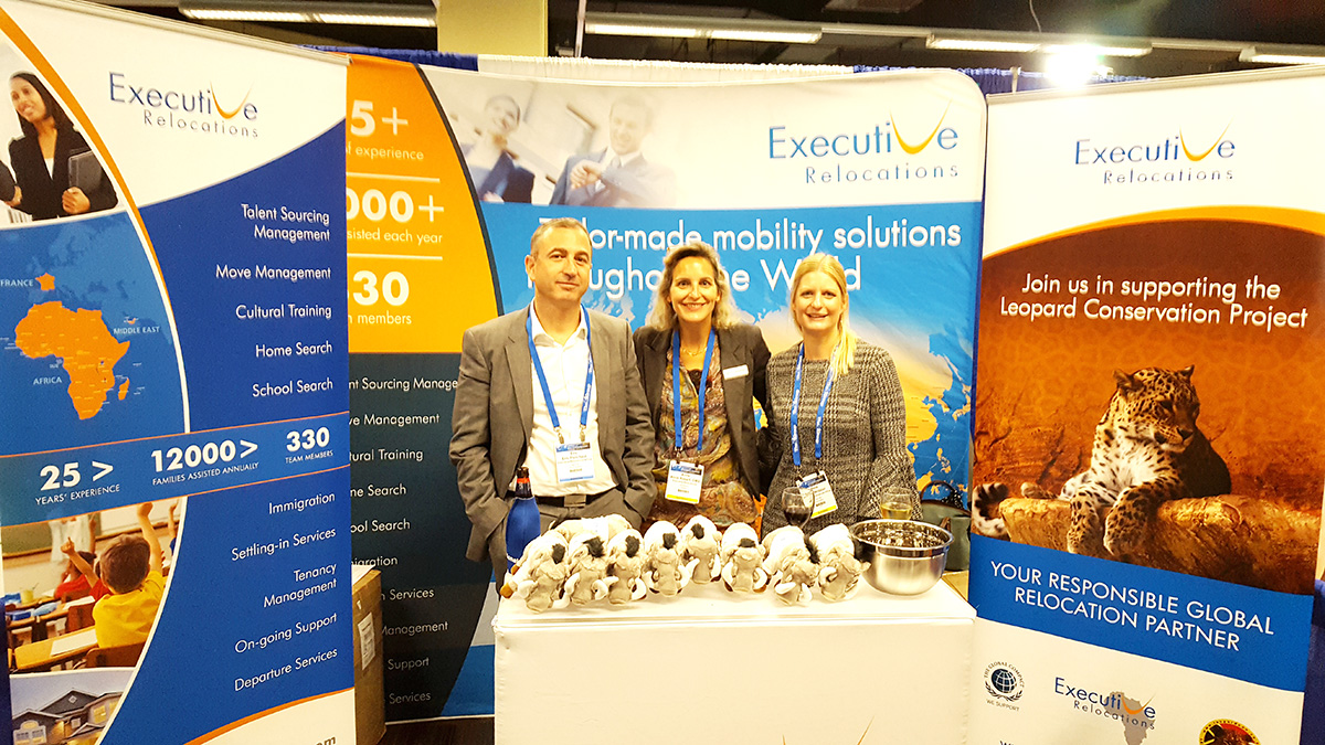 Executive Relocations booth at the wordwide ERC 2017 conference.