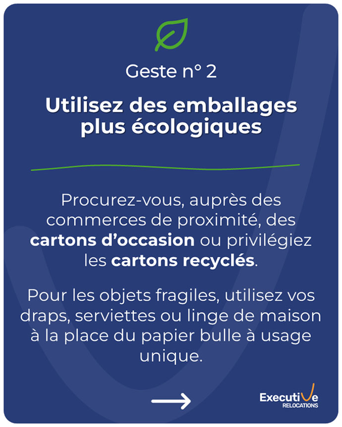 Choisissez des emballages durables, recyclés et recyclables pour votre déménagement afin de réduire les déchets et protéger l’environnement efficacement.